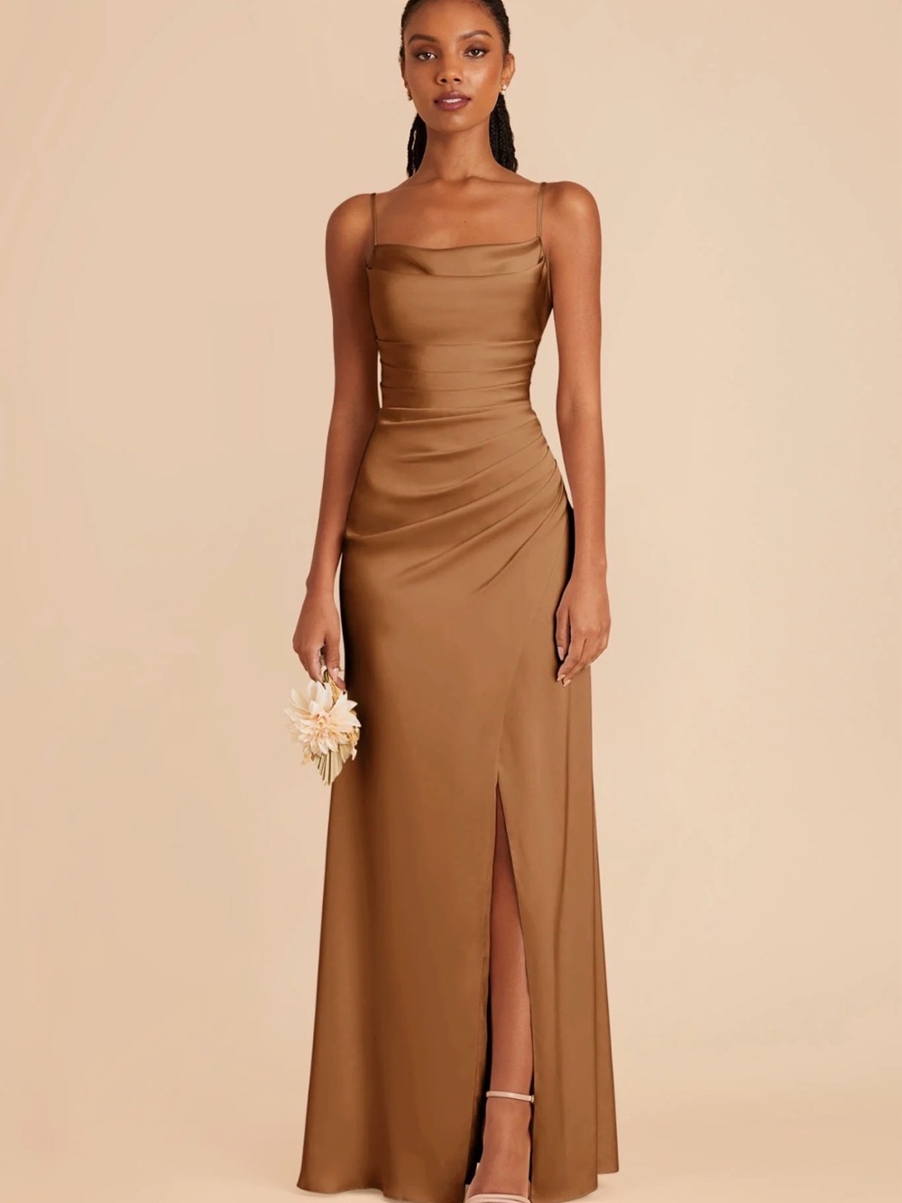 Birdy Grey Lydia Dress in Matte Satin Copper
